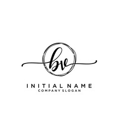 BV Beauty vector initial logo, handwriting logo.