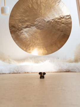Golden Gong with Ganesha