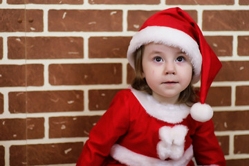 Santa Claus couple with kids