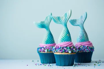 Foto op Plexiglas Mermaid cupcakes © Ruth Black