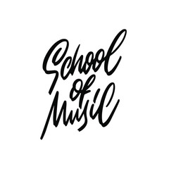 Fototapeta premium School of Music. Concept of education.Teaching niche school vector design.