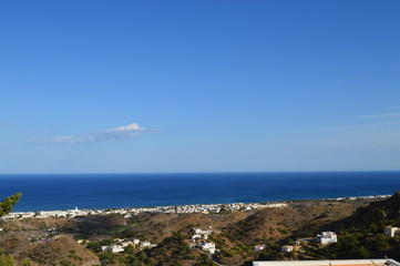 Fototapeta na wymiar Vistas de la costa de Almería