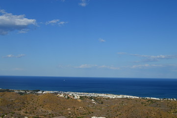 Fototapeta na wymiar Vistas de la costa de Almería