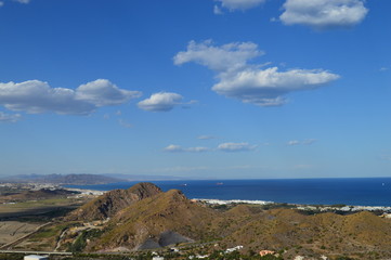 Vistas de la costa de Almería