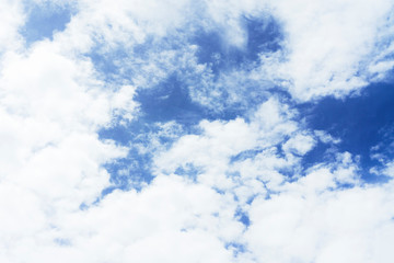 blue sky with white clouds