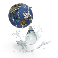 planet earth and water consumption