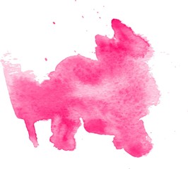 Colorful abstract watercolor texture with splashes and spatters.