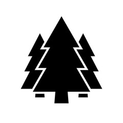 Obraz premium Fir tree icon