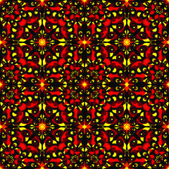 Set of diffence color seamless patterns