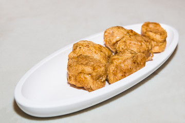 fried chicken on white dish