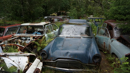 Schrottplatz in Schweden