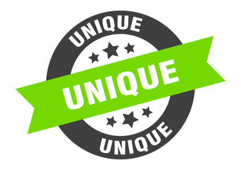 Obraz premium unique sign. unique black-green round ribbon sticker
