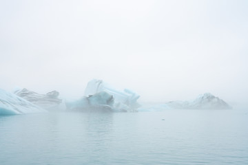 Melting glaciers in the northern ocean