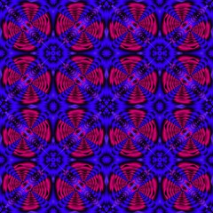 Seamless endless repeating multicolored bright ornament of different colors on combined background