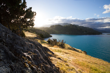 Patagonia Lake , Lago general Carrera, Puerto rio tranquilo, Chile
