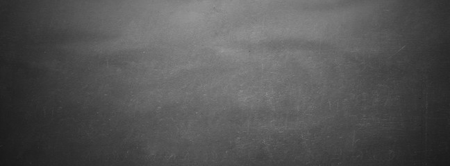 black blackboard, chalkboard texture horizantal banner background