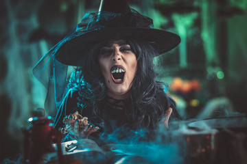 Witch Is Cooking Magic Potion