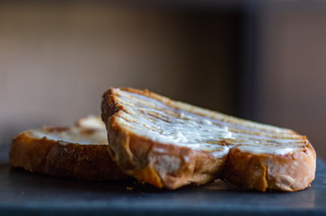 cream cheese and bread