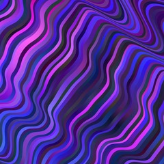 Light Purple, Pink vector background with curves.