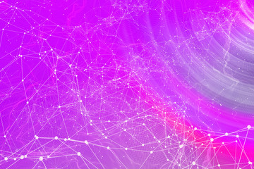 Abstract technology AI geometric lines background design