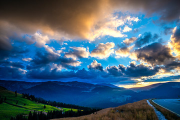 Landscape on the mountains