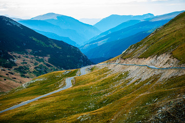 Fototapeta premium Transalpina road landscape , Romania