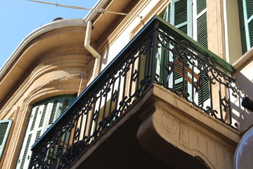 Obraz premium Griechischer Balkon