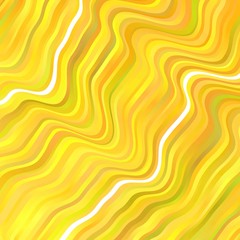 Dark Yellow vector backdrop with bent lines.