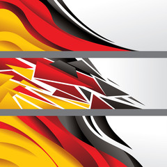 Germany Abstract Poster Art (Vector Art)