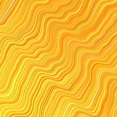 Light Orange vector pattern with curves. Brand new colorful illustration with bent lines. Smart design for your promotions.