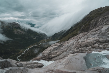 Rhone glacier at the furkapass