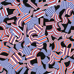 Fototapeta na wymiar Abstract geometric striped seamless pattern