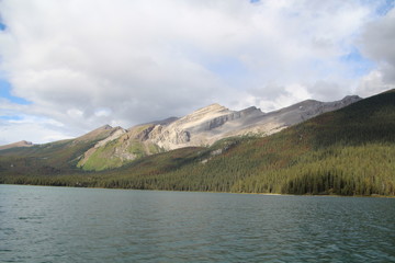 Shadows Of Summer On The Lake, Jasper National Park, Alberta 