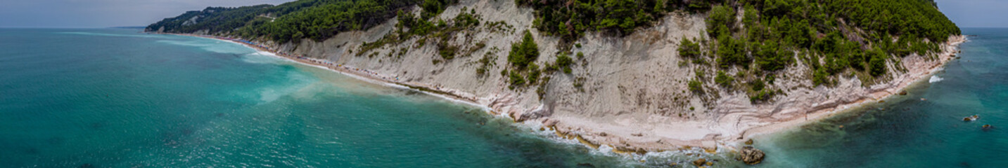 aerial view of coastline 