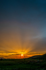 Obraz premium Sunset at the evening