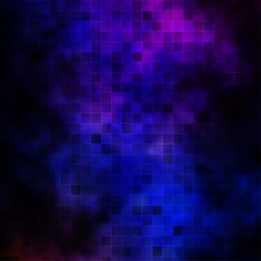 Dark Pink, Blue vector pattern in square style.