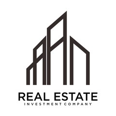 Real estate investment company logo design