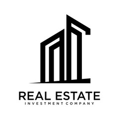 Real estate investment company logo design