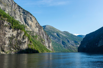 Blick in den Geirangerfjord, Norwegen