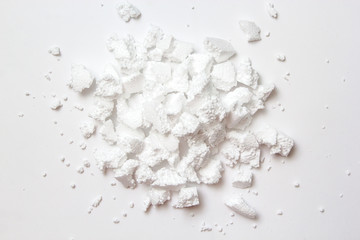 Pieces of Styrofoam isolated on white