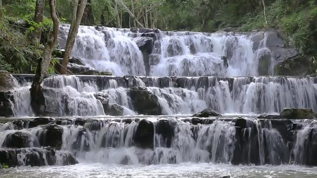 Waterfall in Namtok Samlan National Park, Saraburi, Thailand