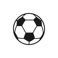 Fototapeta premium Soccer ball icon vector symbol illustration EPS 12