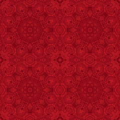 Vector red abstract Doodle Seamless Pattern Background.