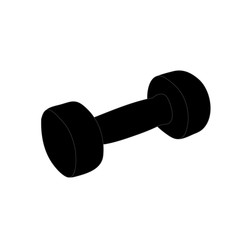 Dumbbell vector illustration.