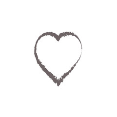 Fototapeta na wymiar The outline of a heart on a white background. icon