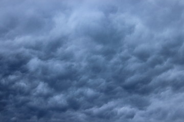 Fototapeta premium Dark clouds before the rain. Russia.