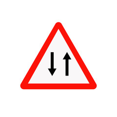 Road sign vector illustration