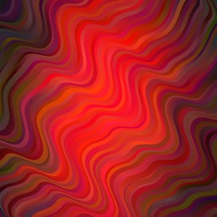 Dark Red vector pattern with curves.