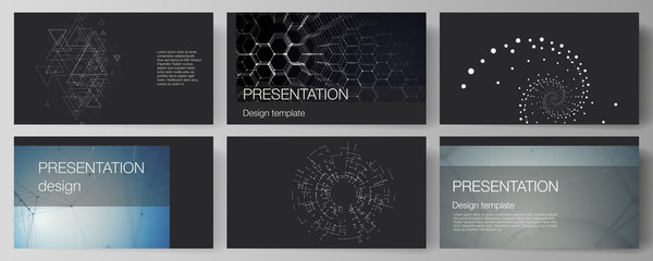 Fototapeta na wymiar The minimalistic abstract vector illustration of the editable layout of the presentation slides design business templates. Technology, science, future concept abstract futuristic backgrounds.