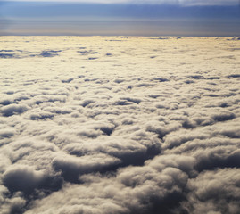 clouds view from above, sky background
